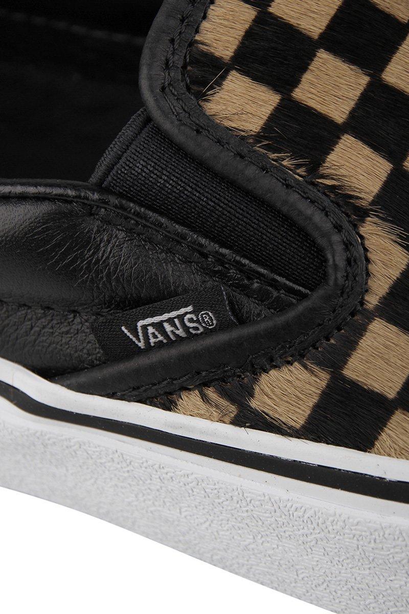 vans calf hair slip on