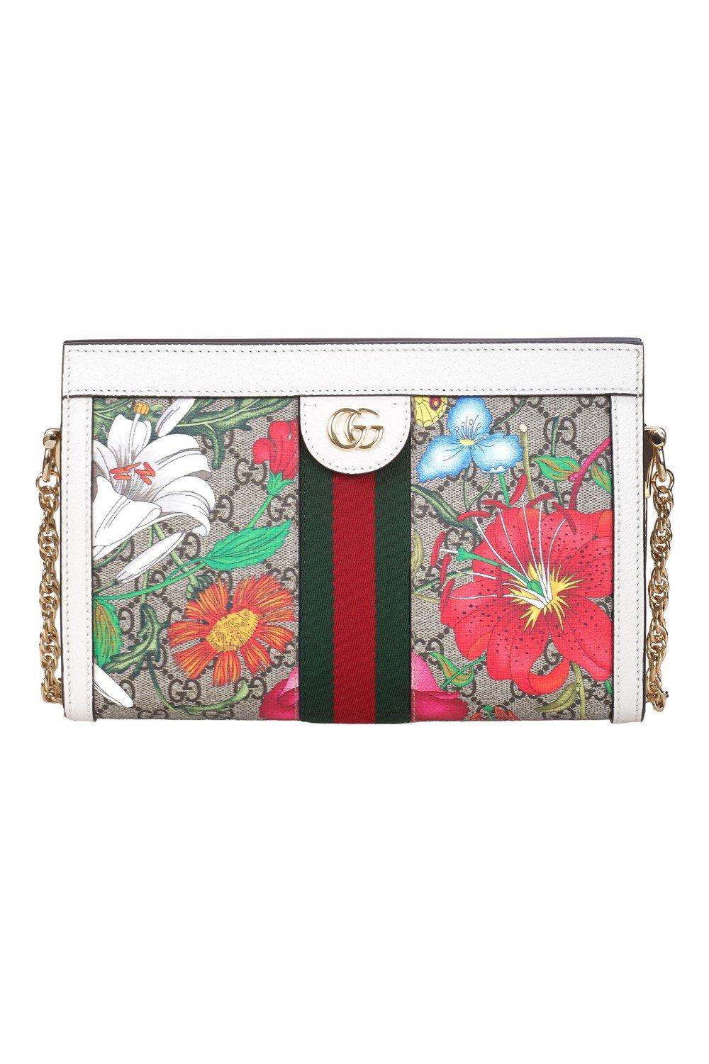gucci ophidia gg flora small shoulder bolsa