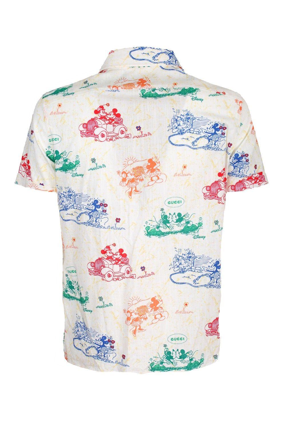 Gucci Cotton X Disney Mickey And Minnie Print Shirt for Men | Lyst