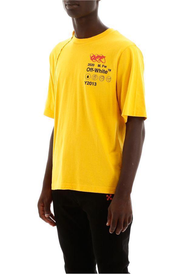 yellow off white tee