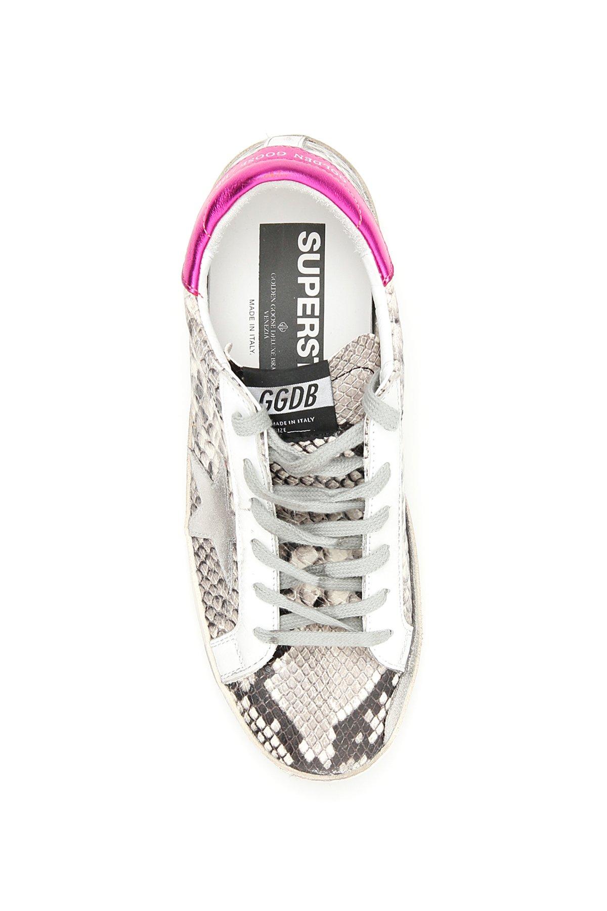Golden Goose Deluxe Brand Goose Python Print Superstar Sneakers - Lyst