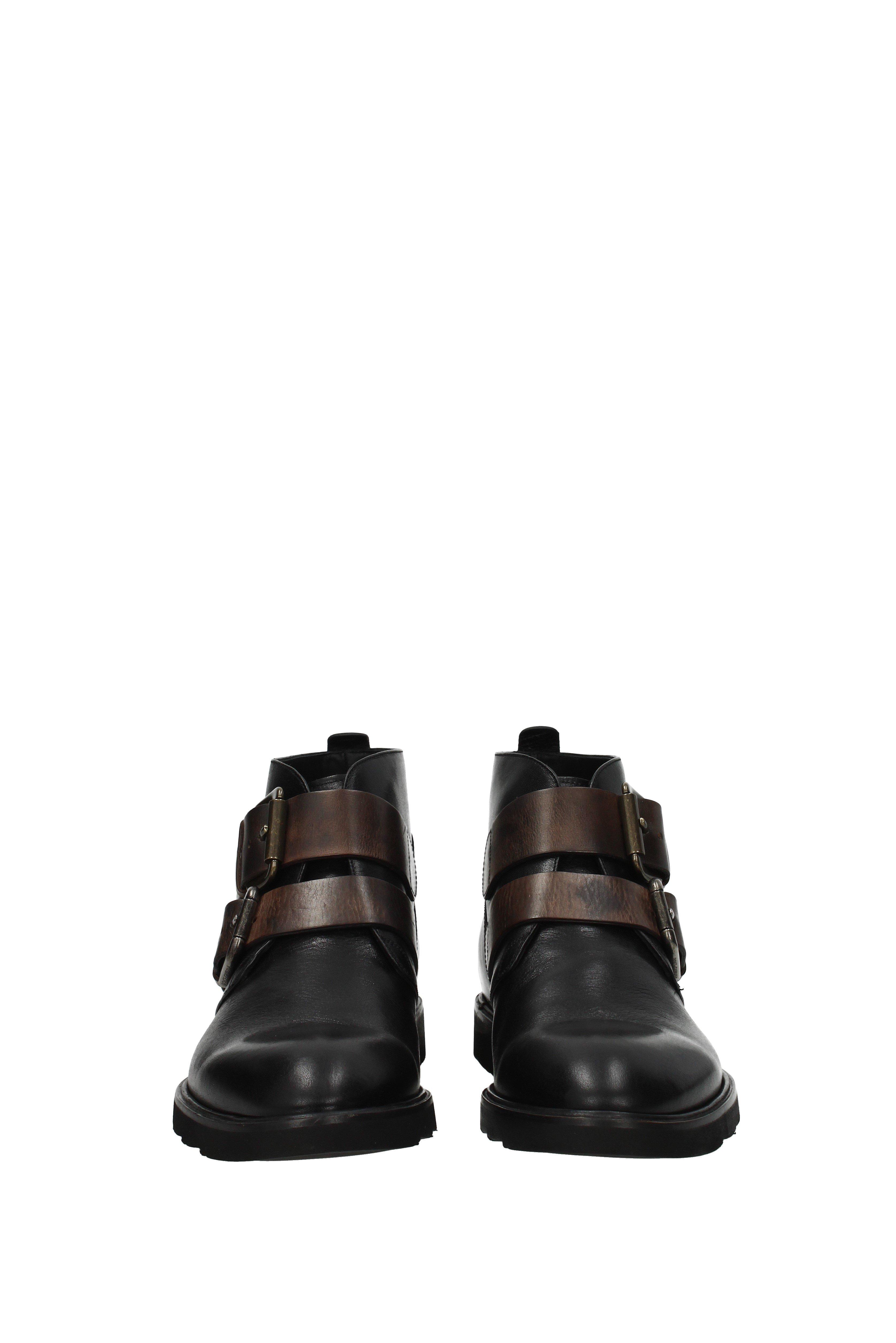 dolce & gabbana trekking leather ankle boots