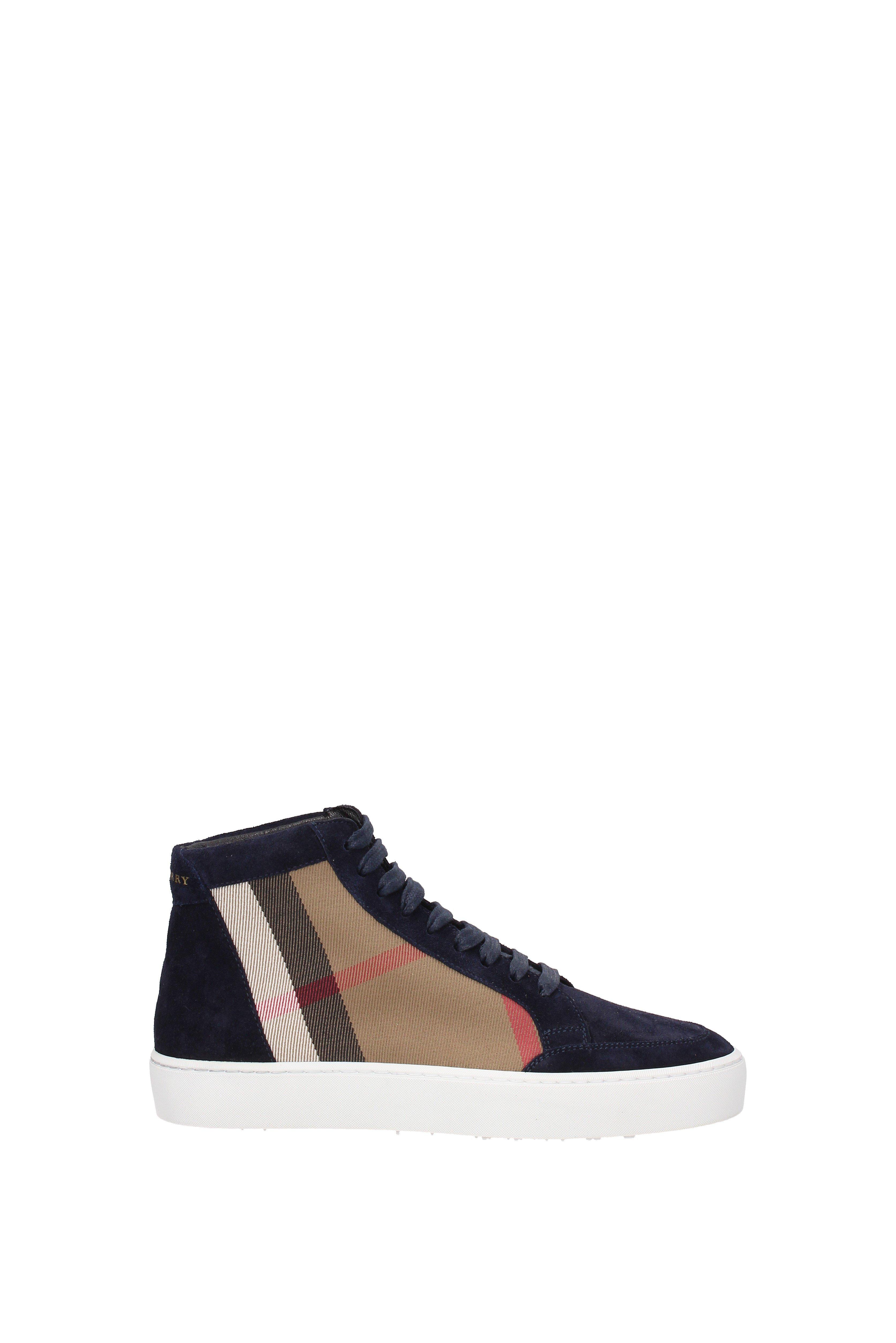 blue burberry trainers