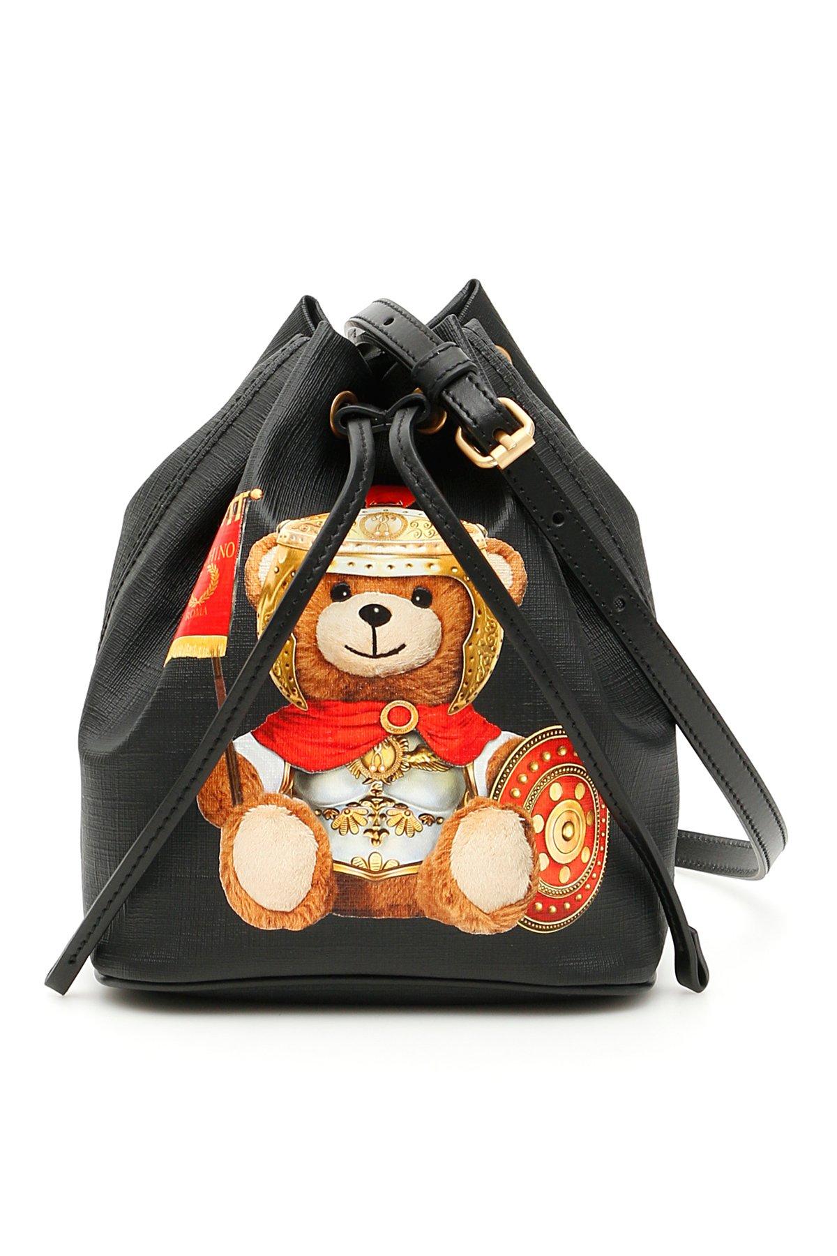 moschino teddy bear bucket bag