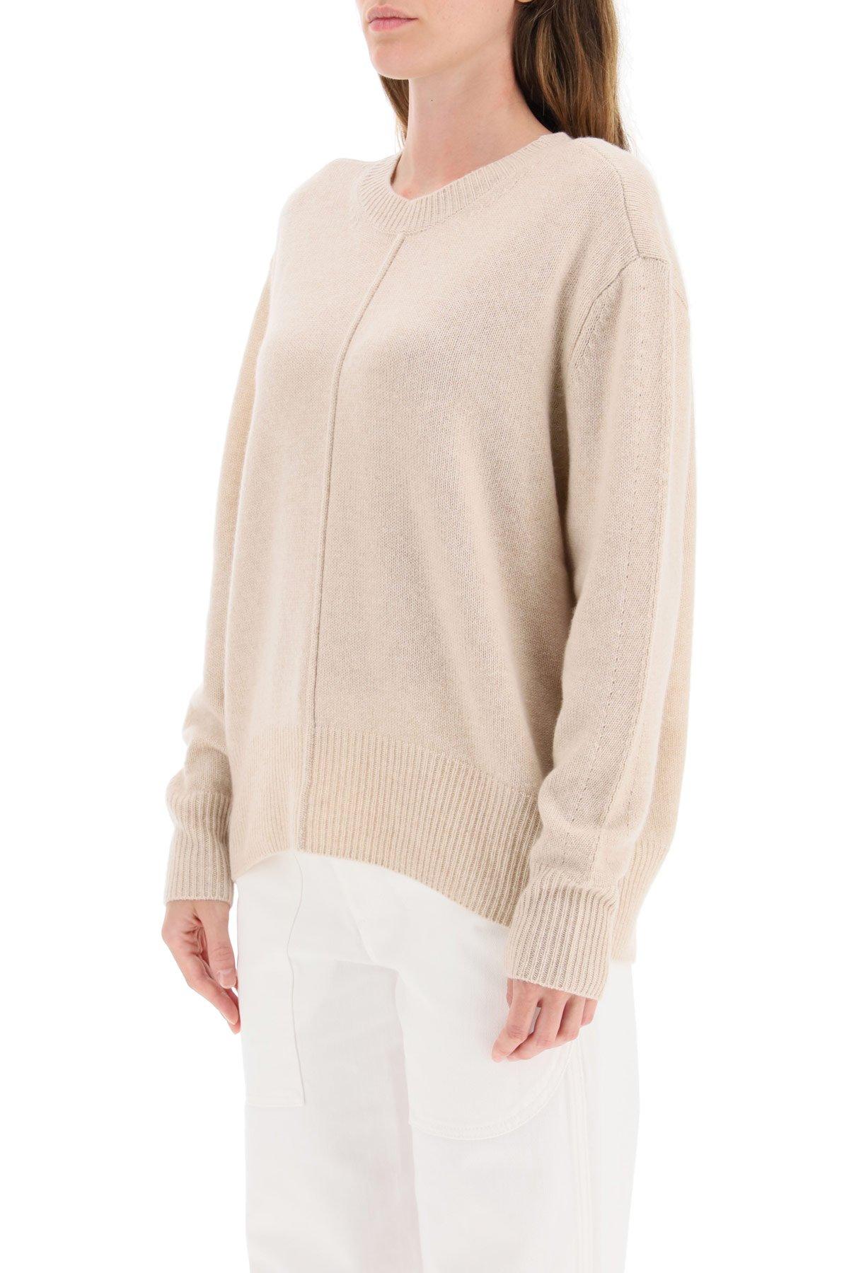 Isabel Marant Cashmere Crewneck Knitted Sweater in Beige (Natural) - Save 15% - Lyst