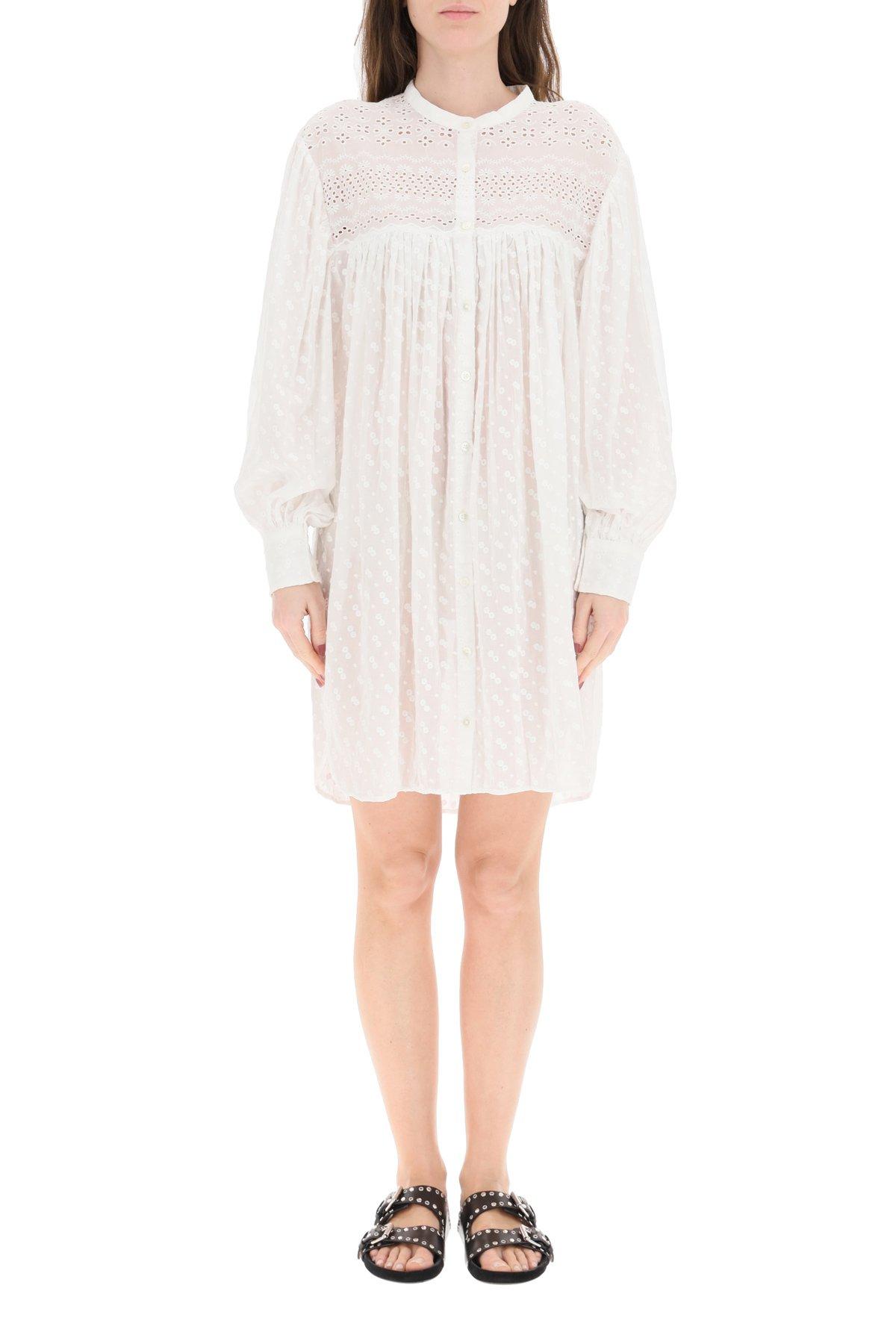 Étoile Isabel Marant Cotton Tilalia Shirt Dress in White - Save 6% - Lyst