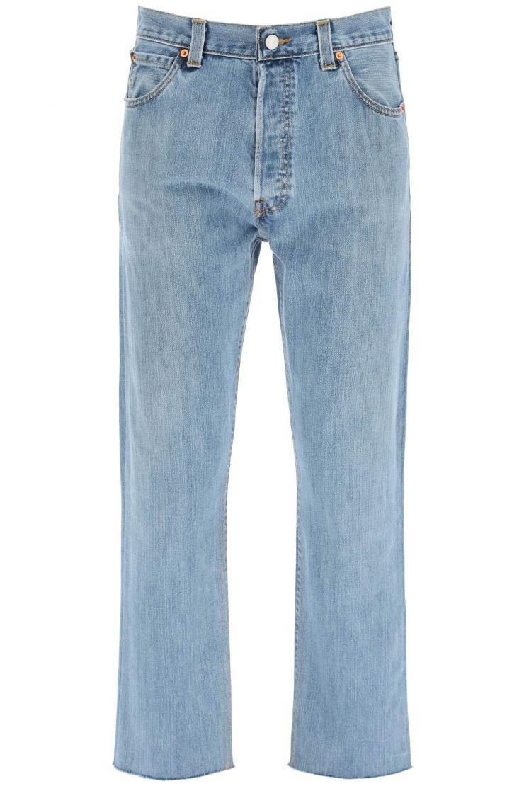 RE/DONE Denim Levi's High Rise Stove Pipe Jeans in Blue Lyst Canada