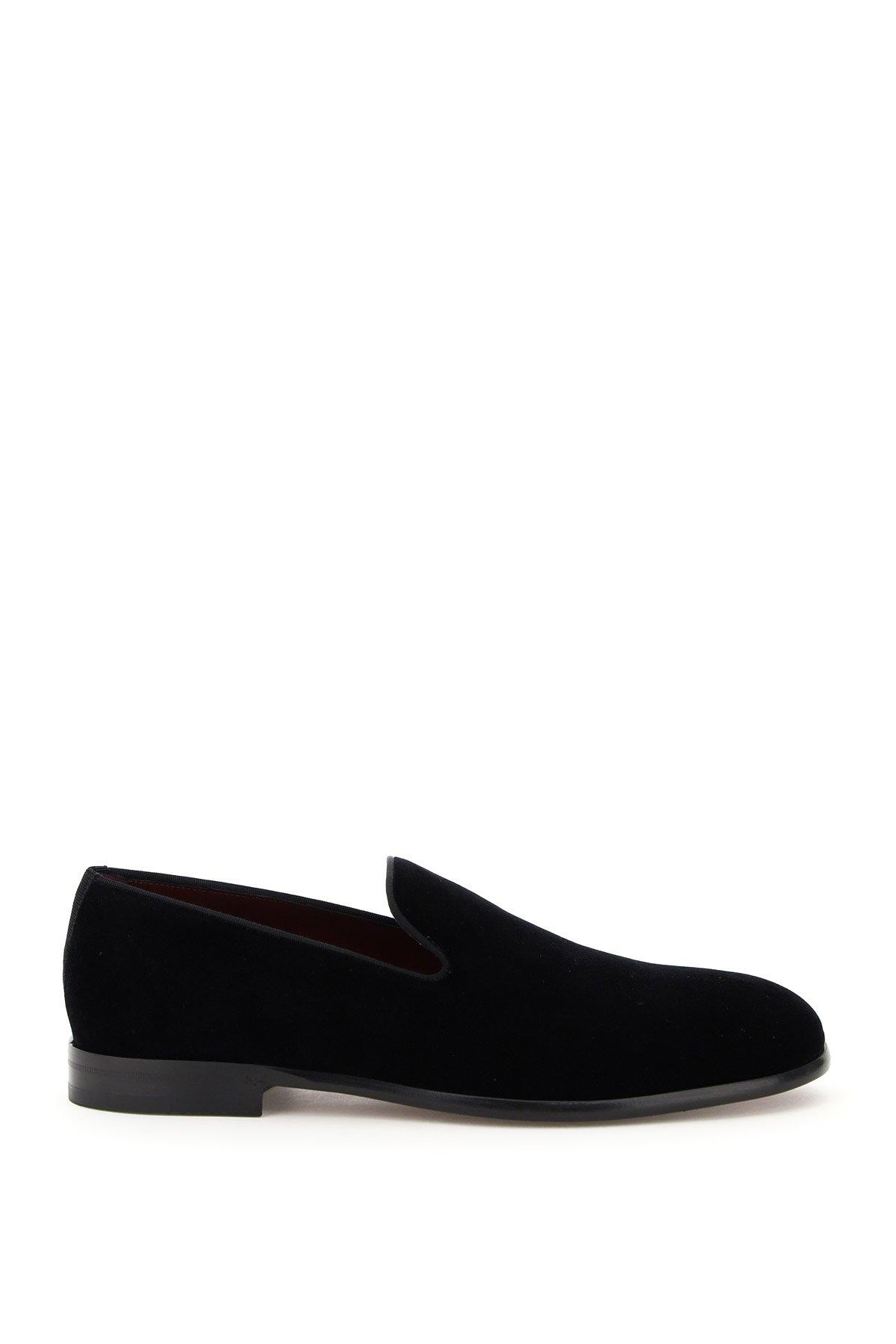 Dolce & Gabbana Leather Slip-on Loafers in Black for Men - Save 7% - Lyst