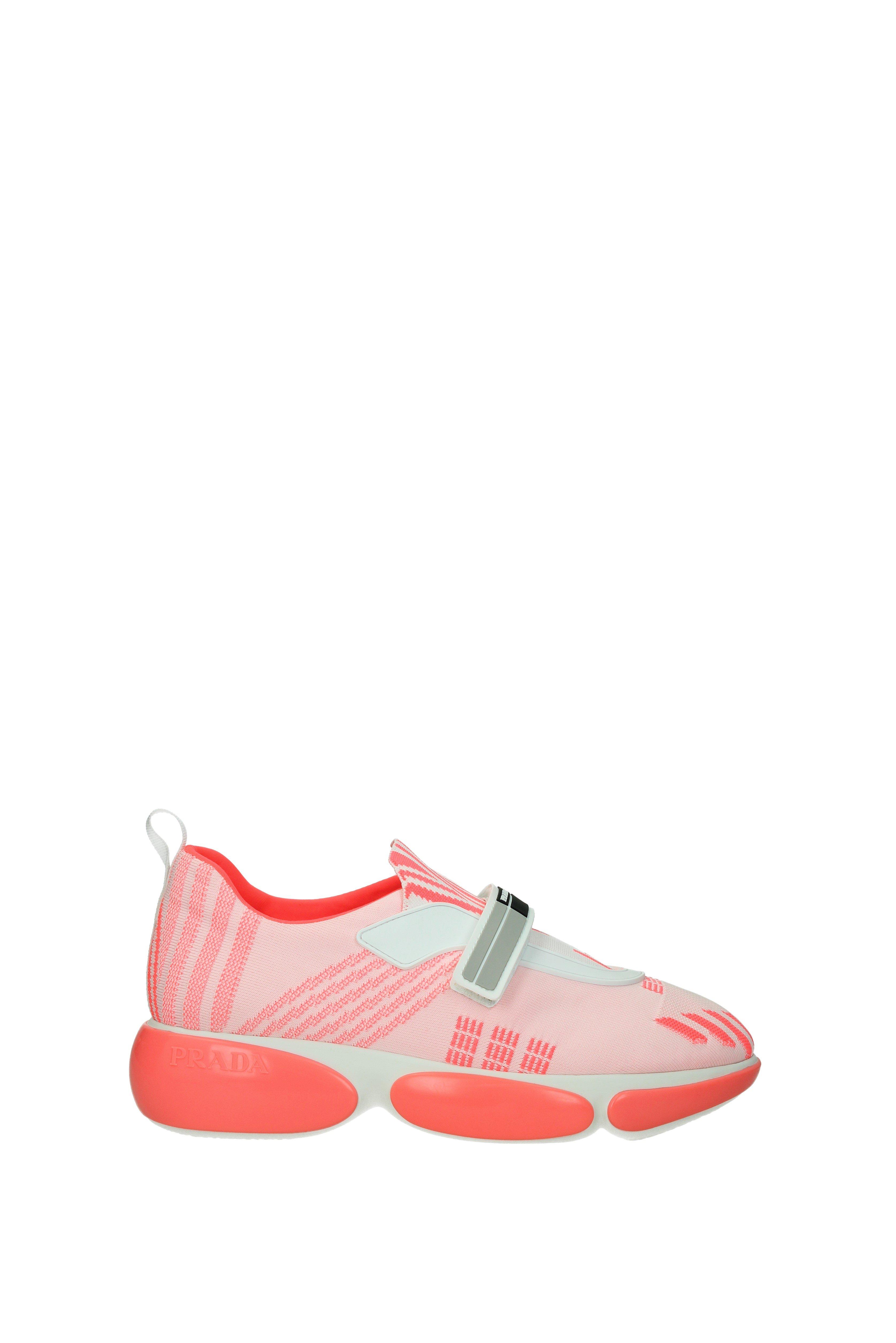 prada pink and black sneakers