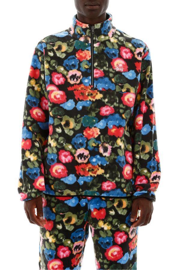 stussy floral fleece