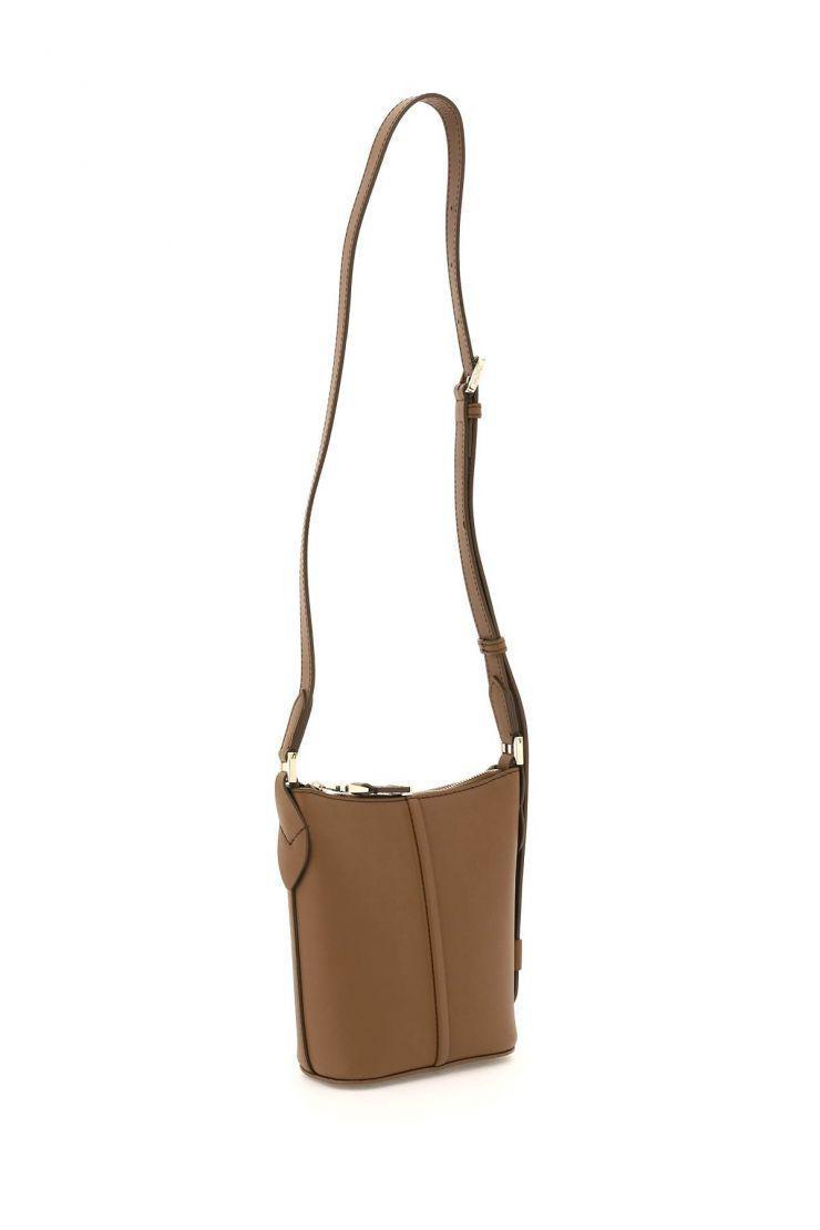 Max Mara Leather Riviera Bucket Bag in Brown | Lyst