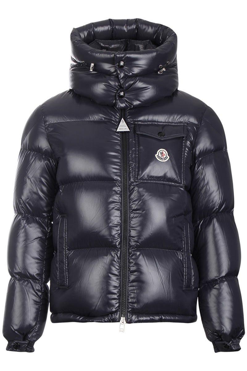 Moncler Synthetic Montbeliard Hooded Down Jacket in Blue for Men - Lyst
