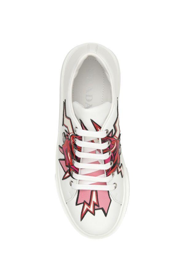 prada rose sneakers