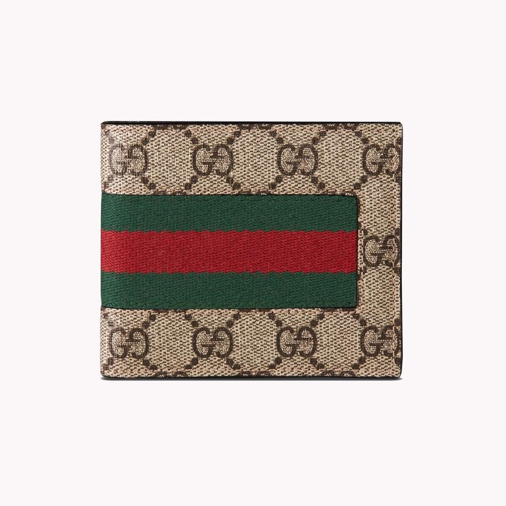 Gucci Canvas Web GG Supreme Wallet in 