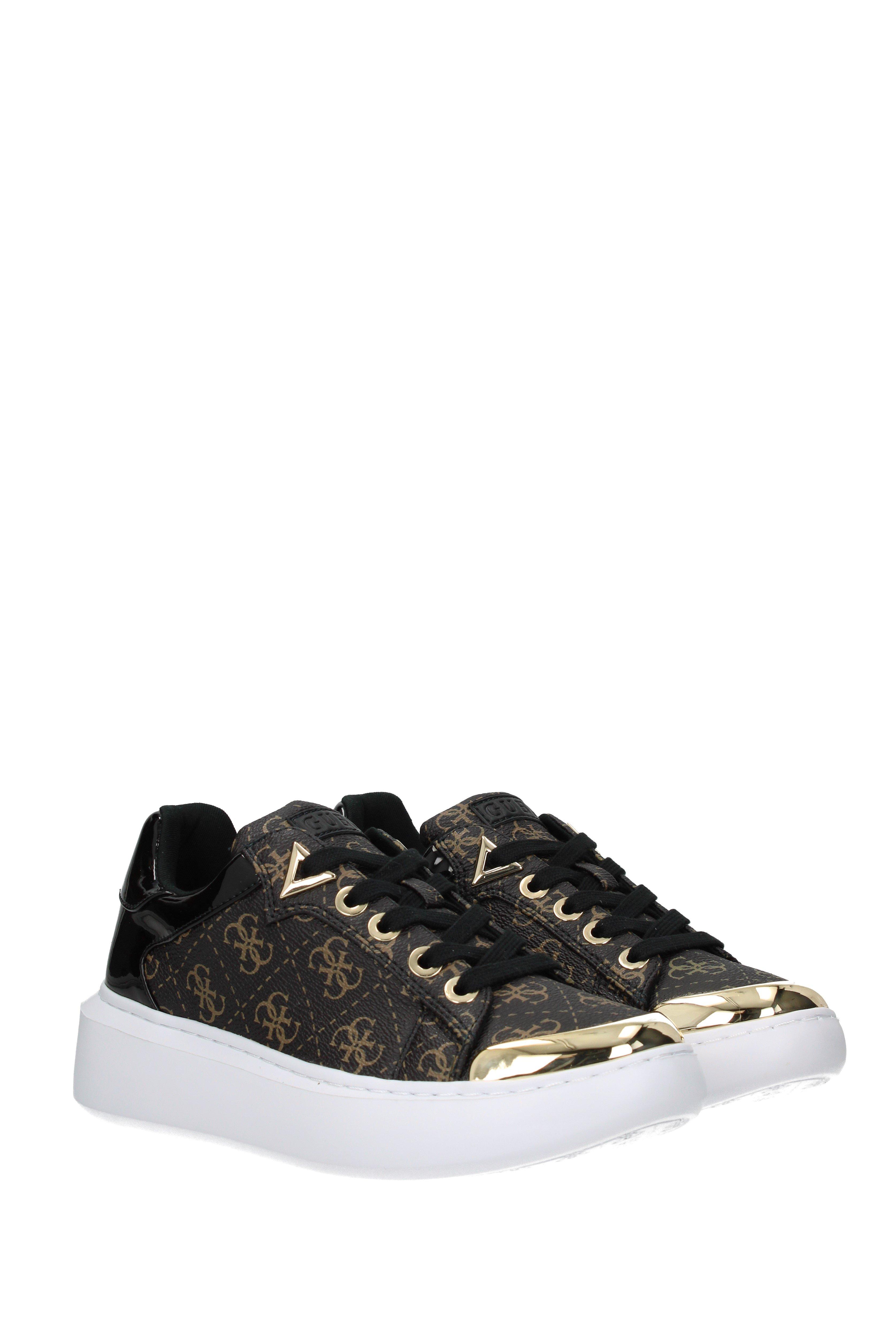brown guess sneakers