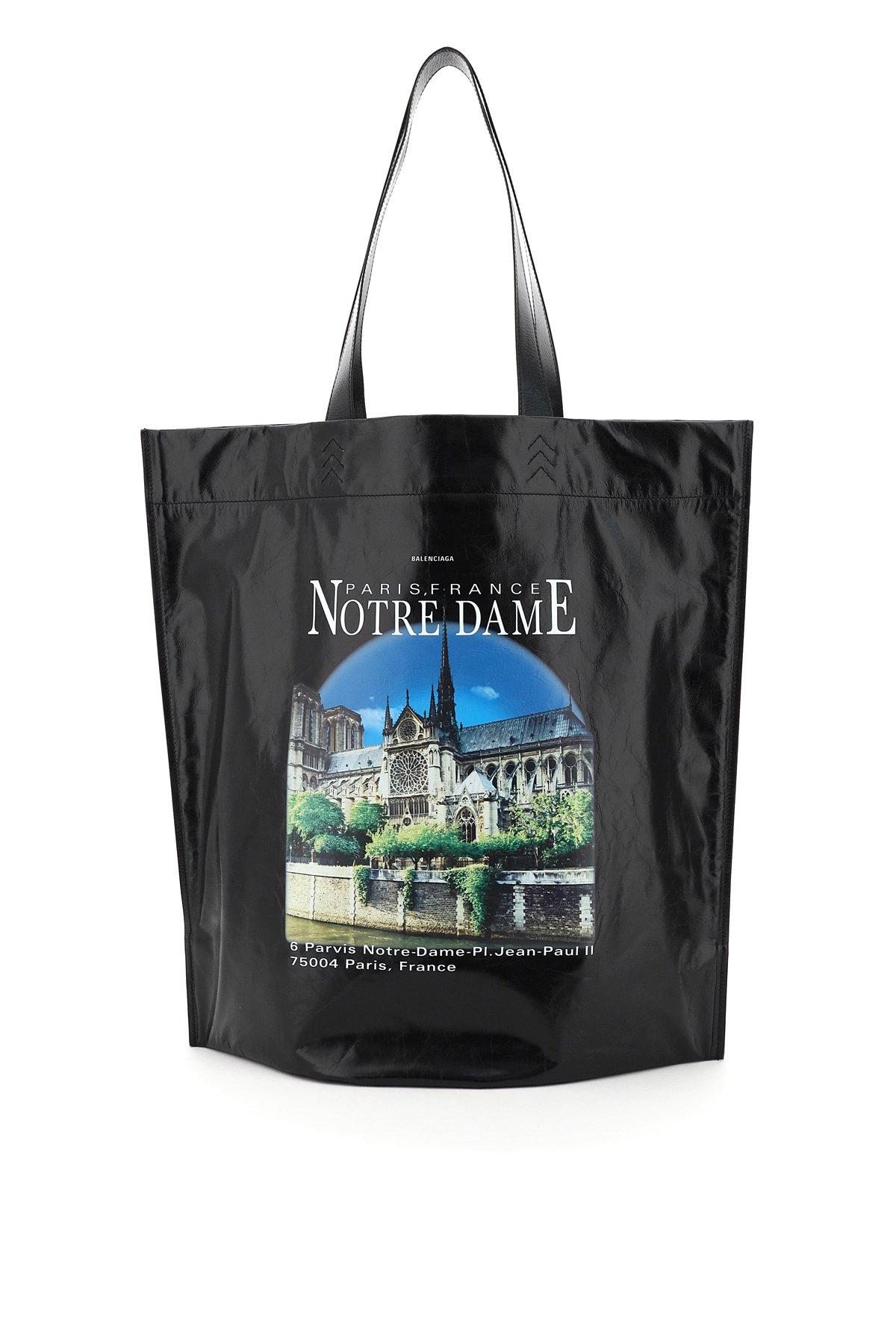 Balenciaga Leather Sacre Coeur And Notre Dame Print M Tote Bag in Black for  Men - Save 28% - Lyst