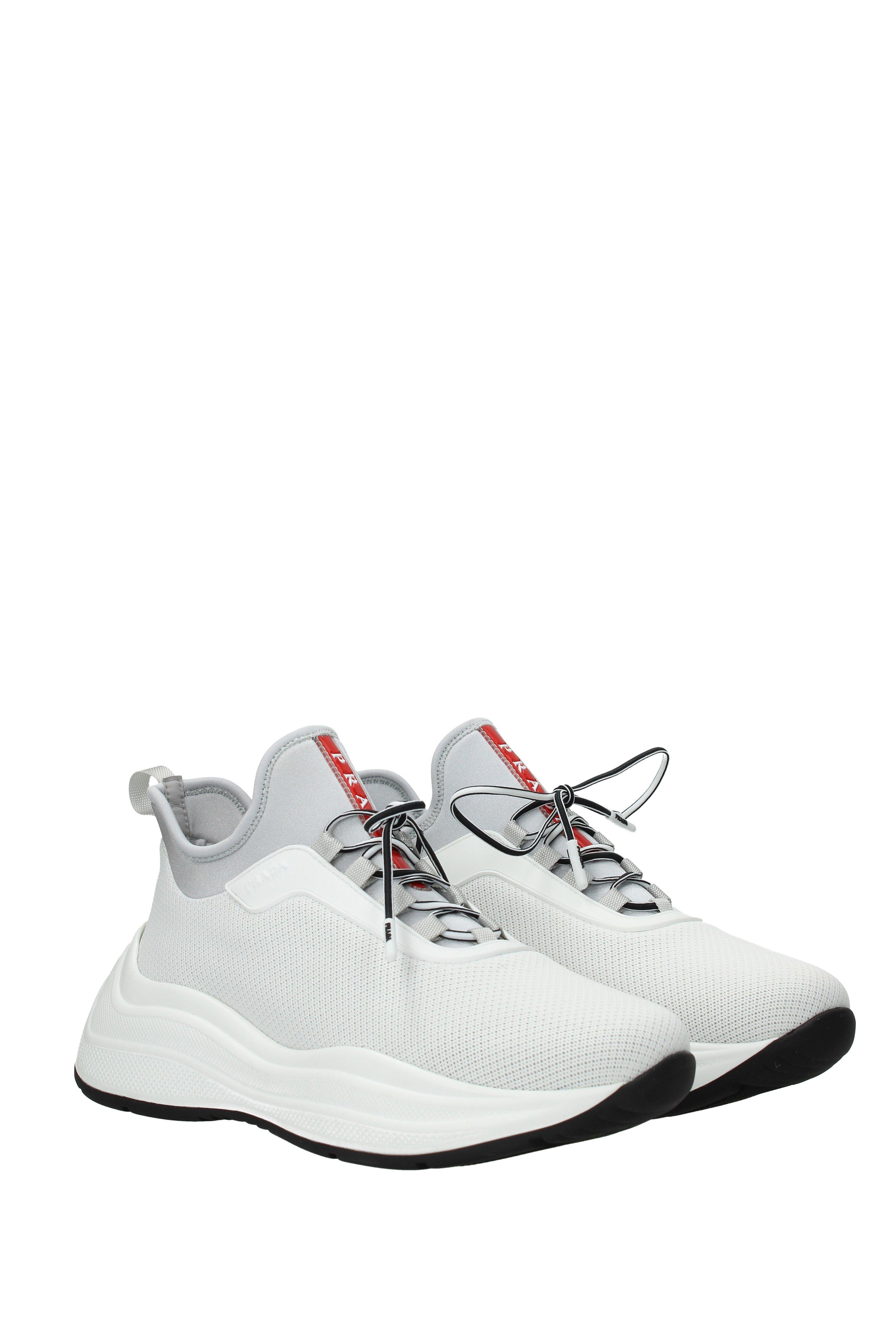 prada trainers womens white
