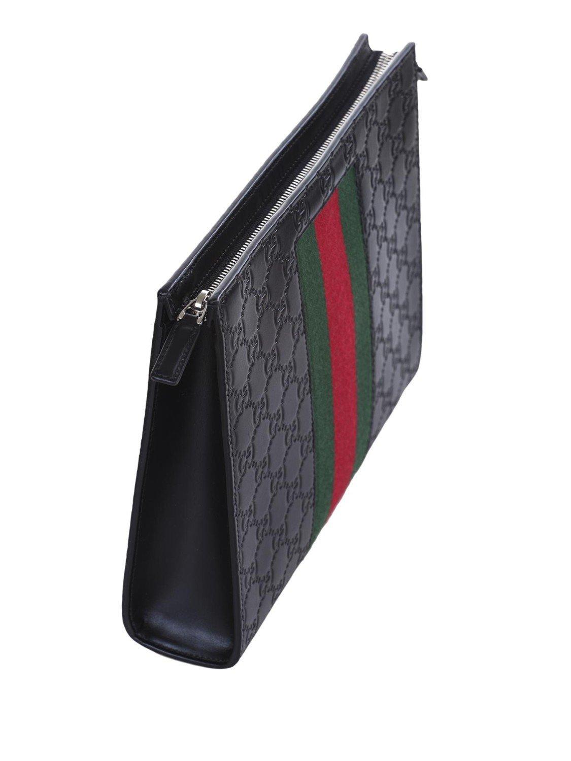 gucci supreme web pouch