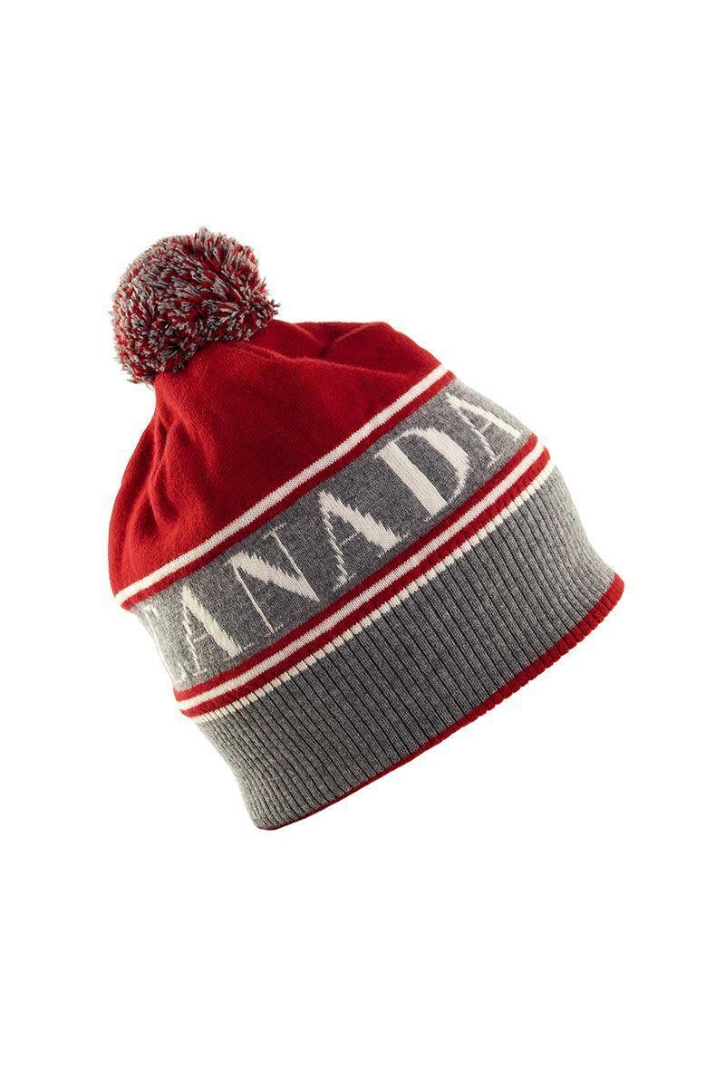 Canada Goose Wool Pom Toque Hats In Red Lyst Canada Goose Wool Pom Toque Hats In Red Lyst