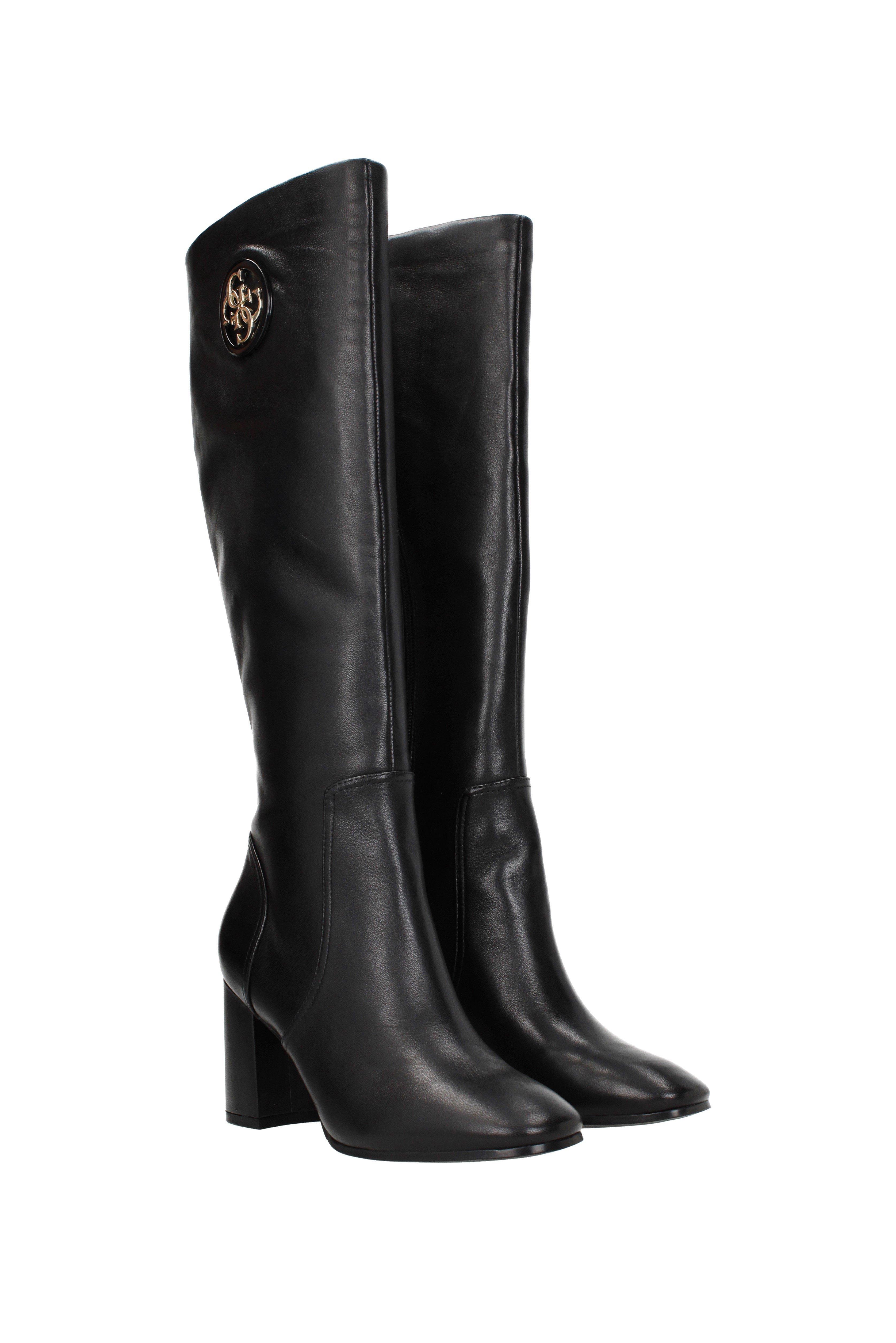Guess Black Boots - Lyst