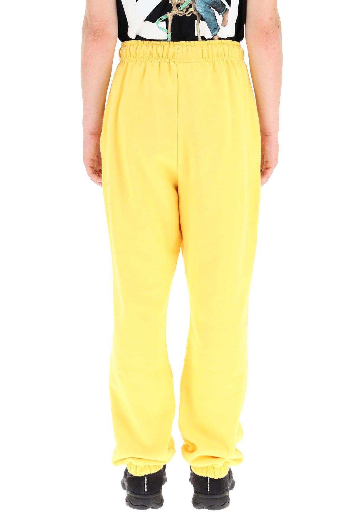 424 Fleece Sweatpants With Logo Embroidery in Yellow for Men - Save 2% - Lyst