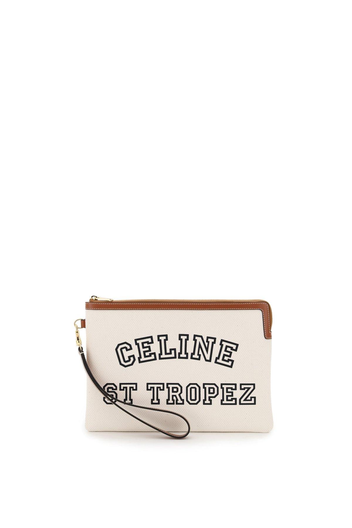 celine logo pouch