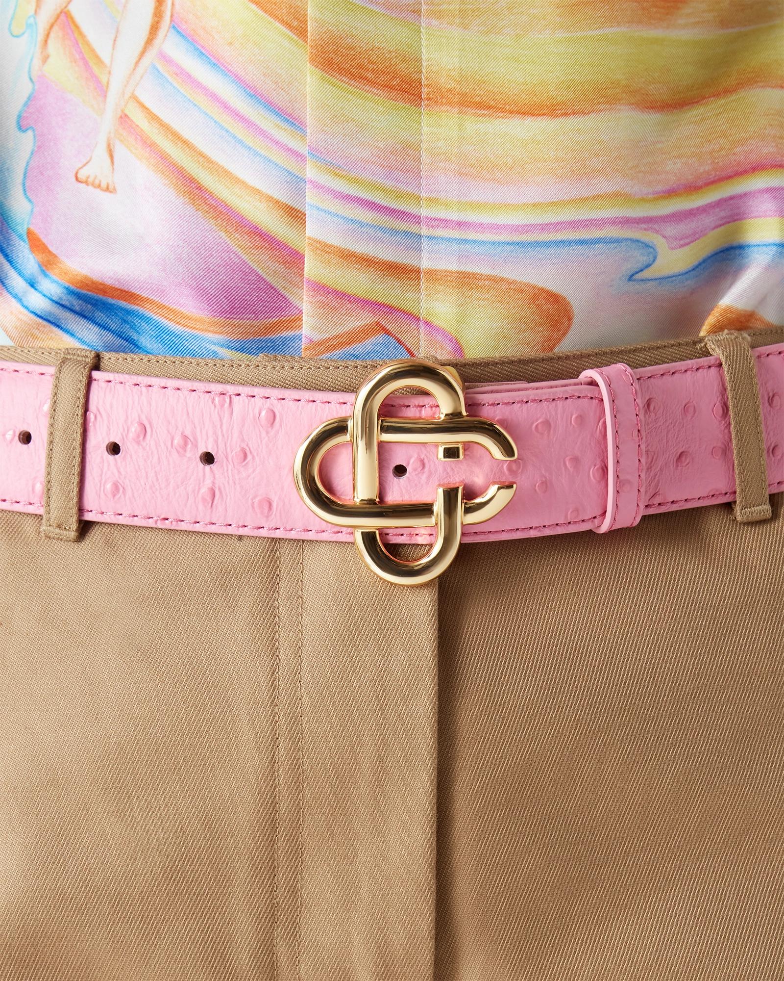 pink designer belt men
