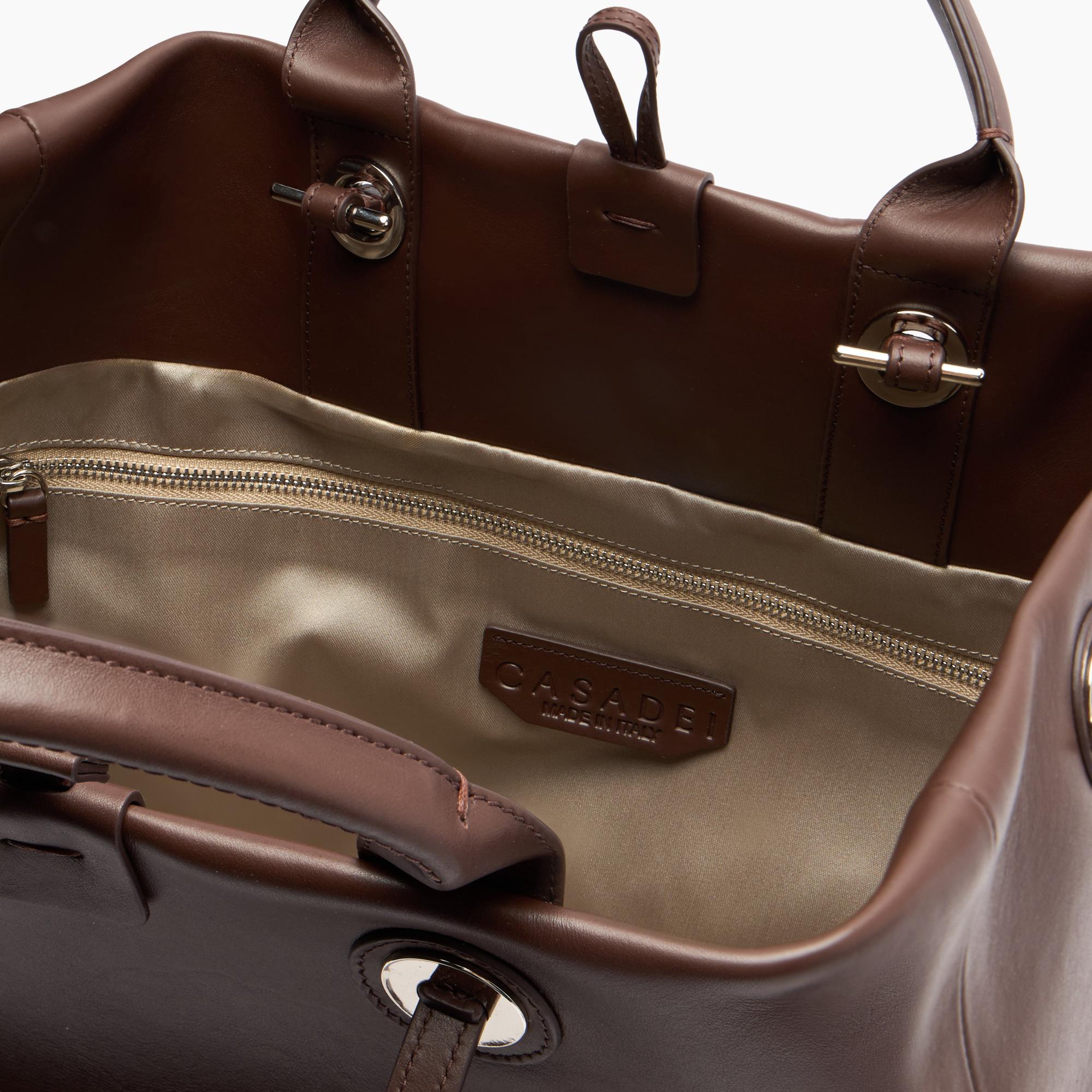 Casadei Dome Bag in Brown | Lyst