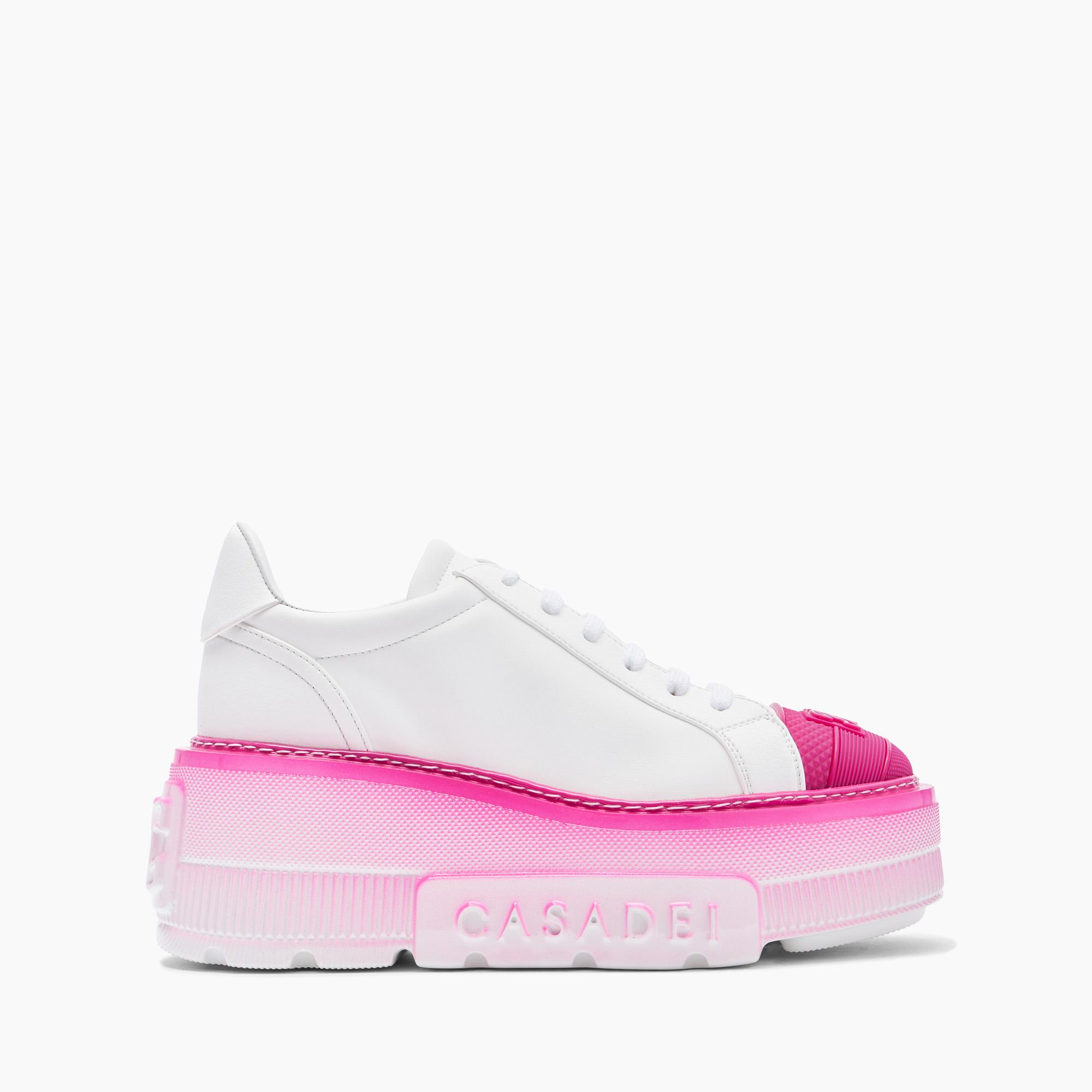 Casadei Nexus Toe Cap Sneakers in Pink | Lyst