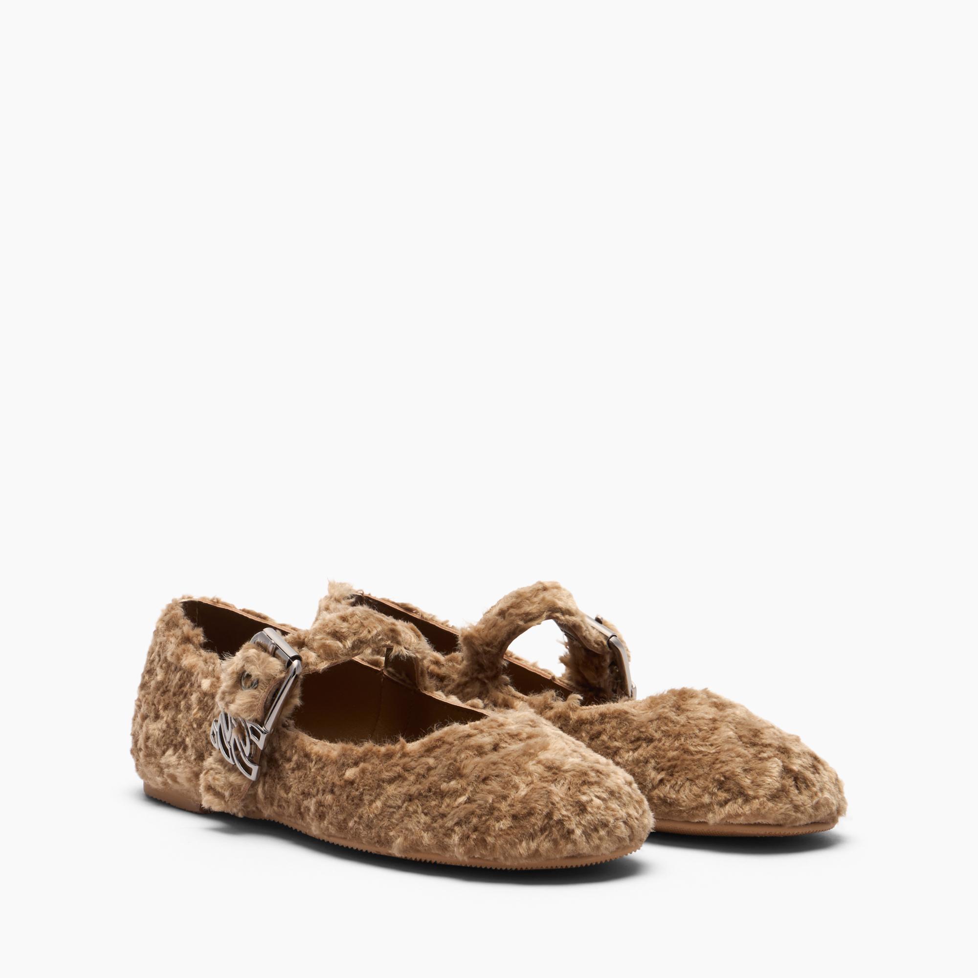 フラットシューズ Casadei Ballerinas Satin Ballet Flats in Topazio and Light Peach for Women