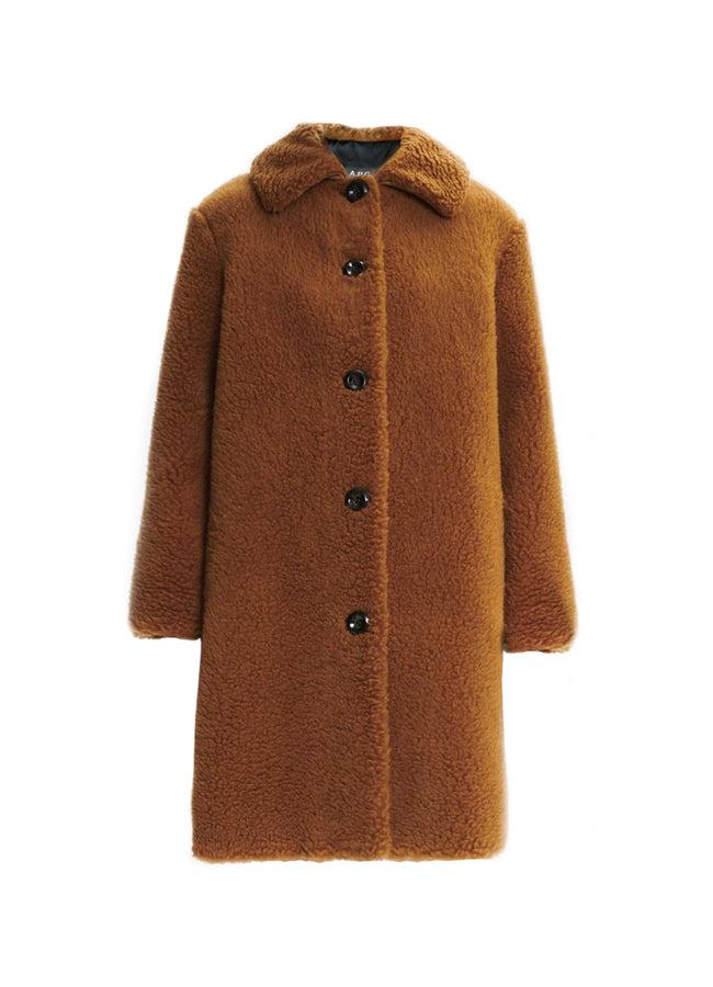 A.P.C. Manteau Katerine in Brown | Lyst