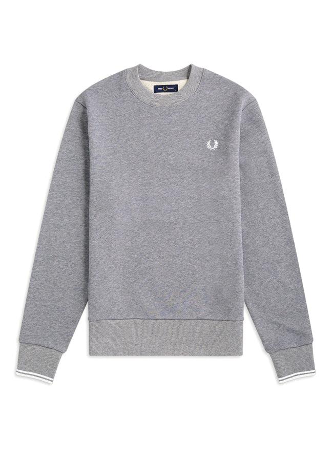 Fred Perry Crewneck Sweatshirt M7535 in Gray for Men | Lyst