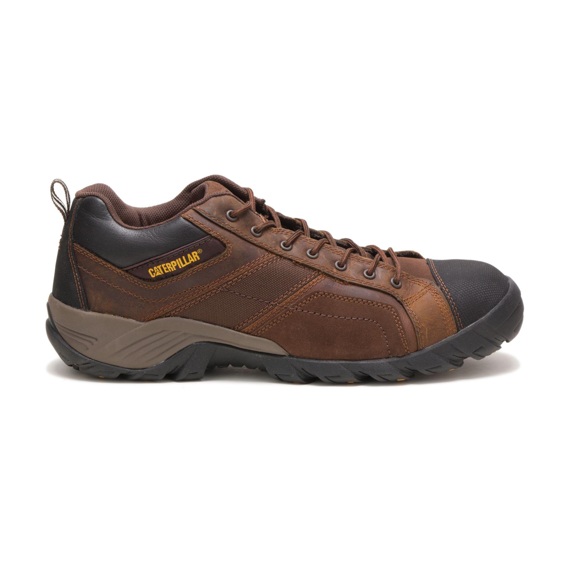 Caterpillar Leather Erpillar Argon Composite Toe Work Shoe Dark Brown
