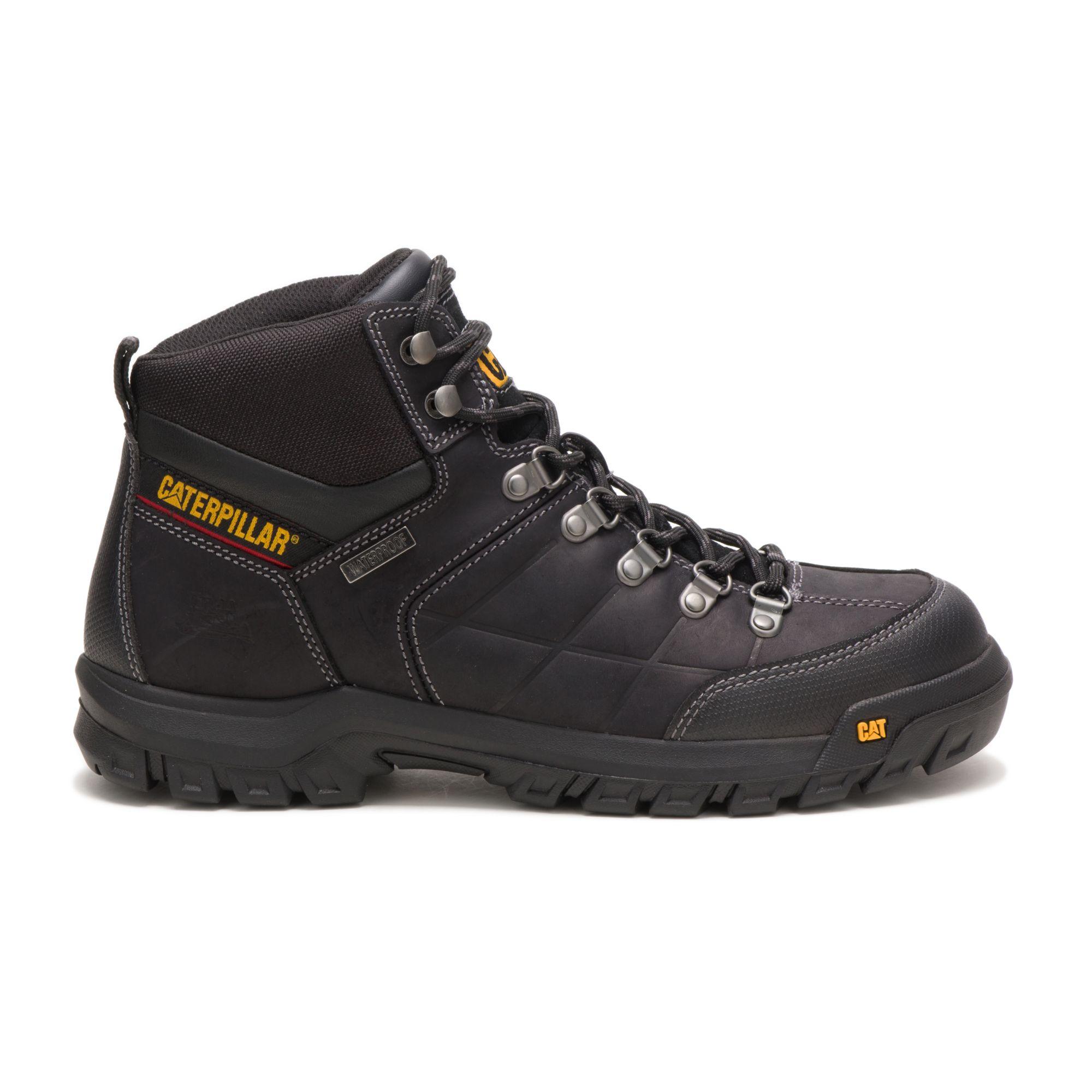 Caterpillar Leather Men's Threshold Waterproof Soft Toe Work Boot in