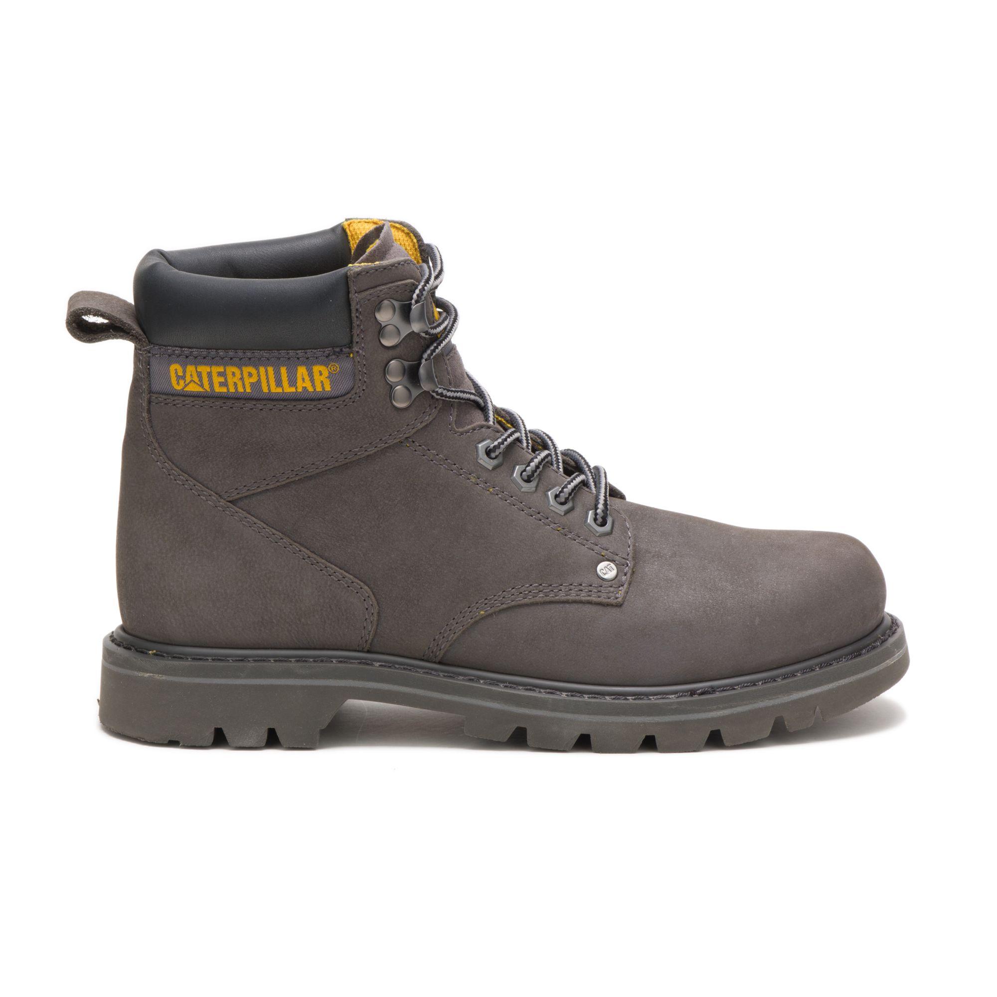 Caterpillar Leather Second Shift Steel Toe Work Boot in Gray for Men ...