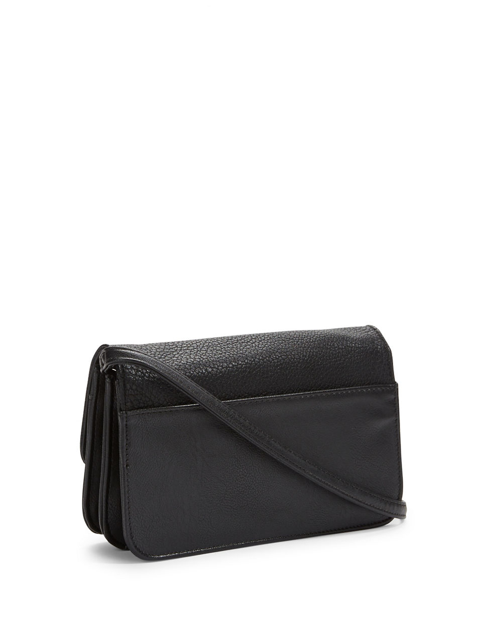 Black Foldover Crossbody Satchel Bag IUCN Water