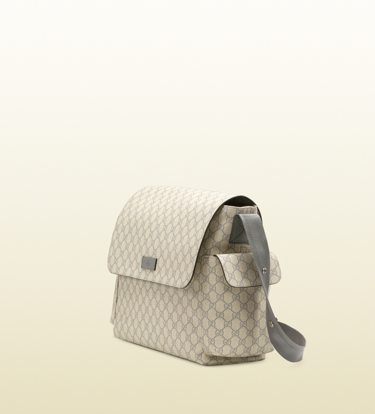 Gucci Gg Supreme Canvas Diaper Bag in Grey (Gray) for Men - Lyst