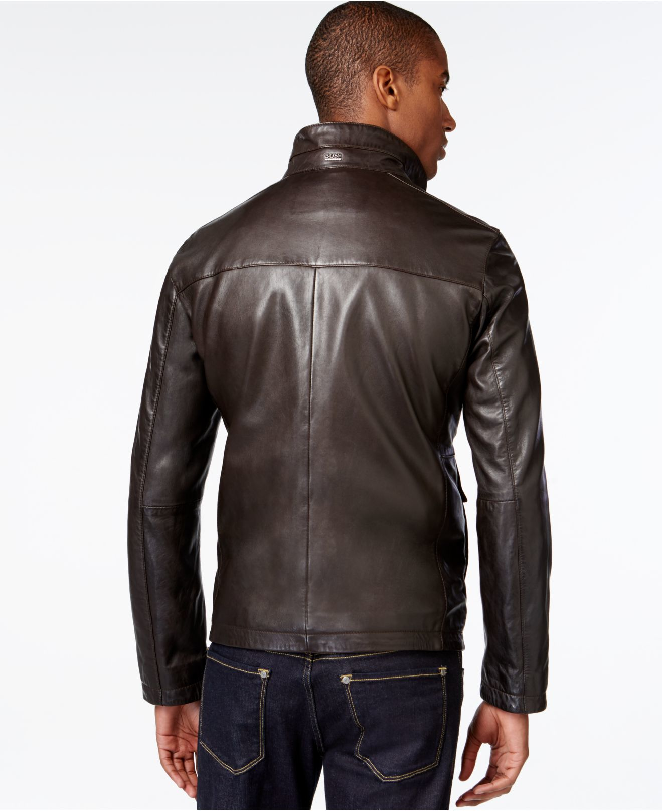 BOSS by HUGO BOSS Boss Morano 2-in-1 Leather Jacket in Dark Brown (Brown)  for Men - Lyst