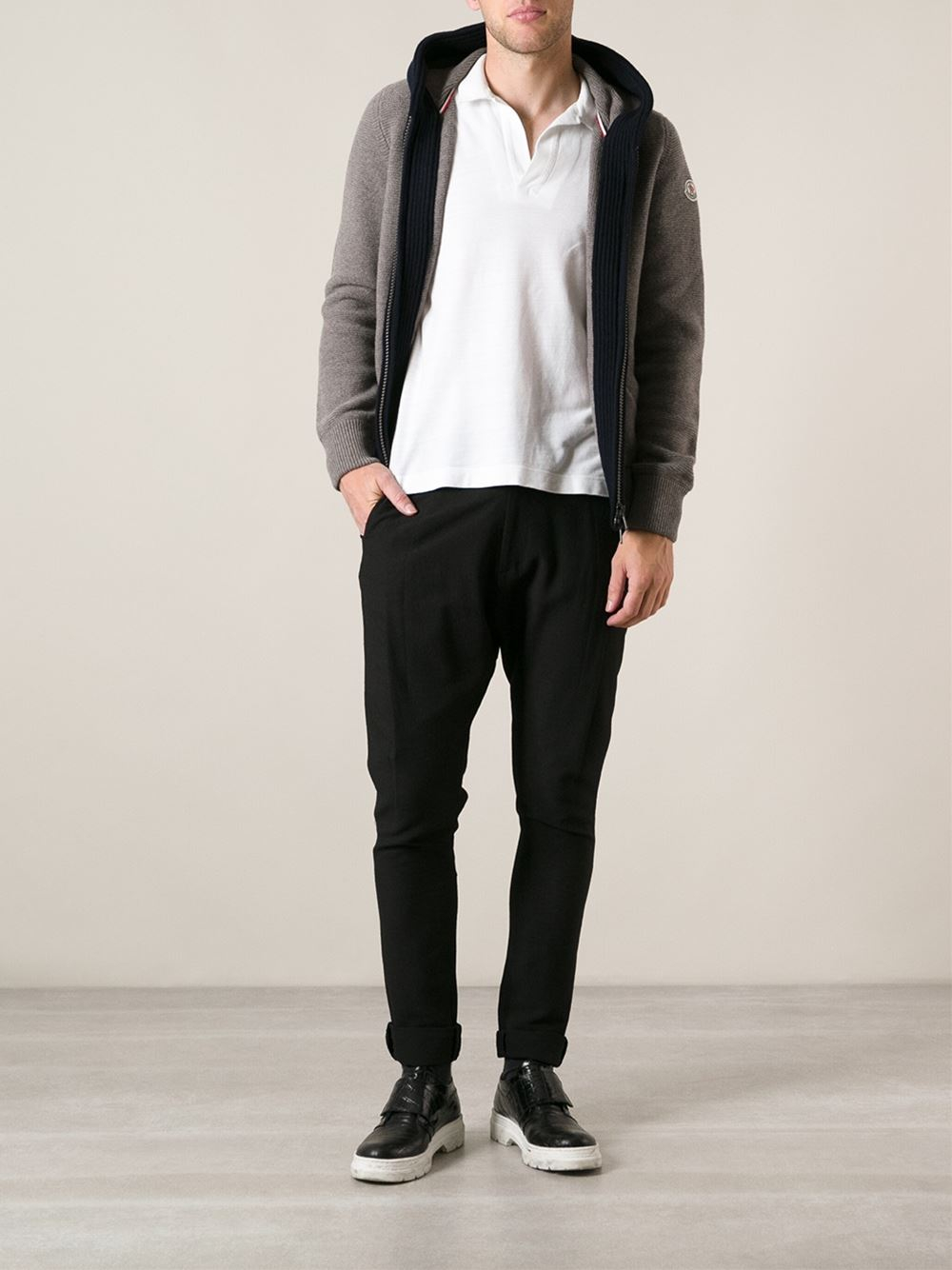 moncler hooded cardigans