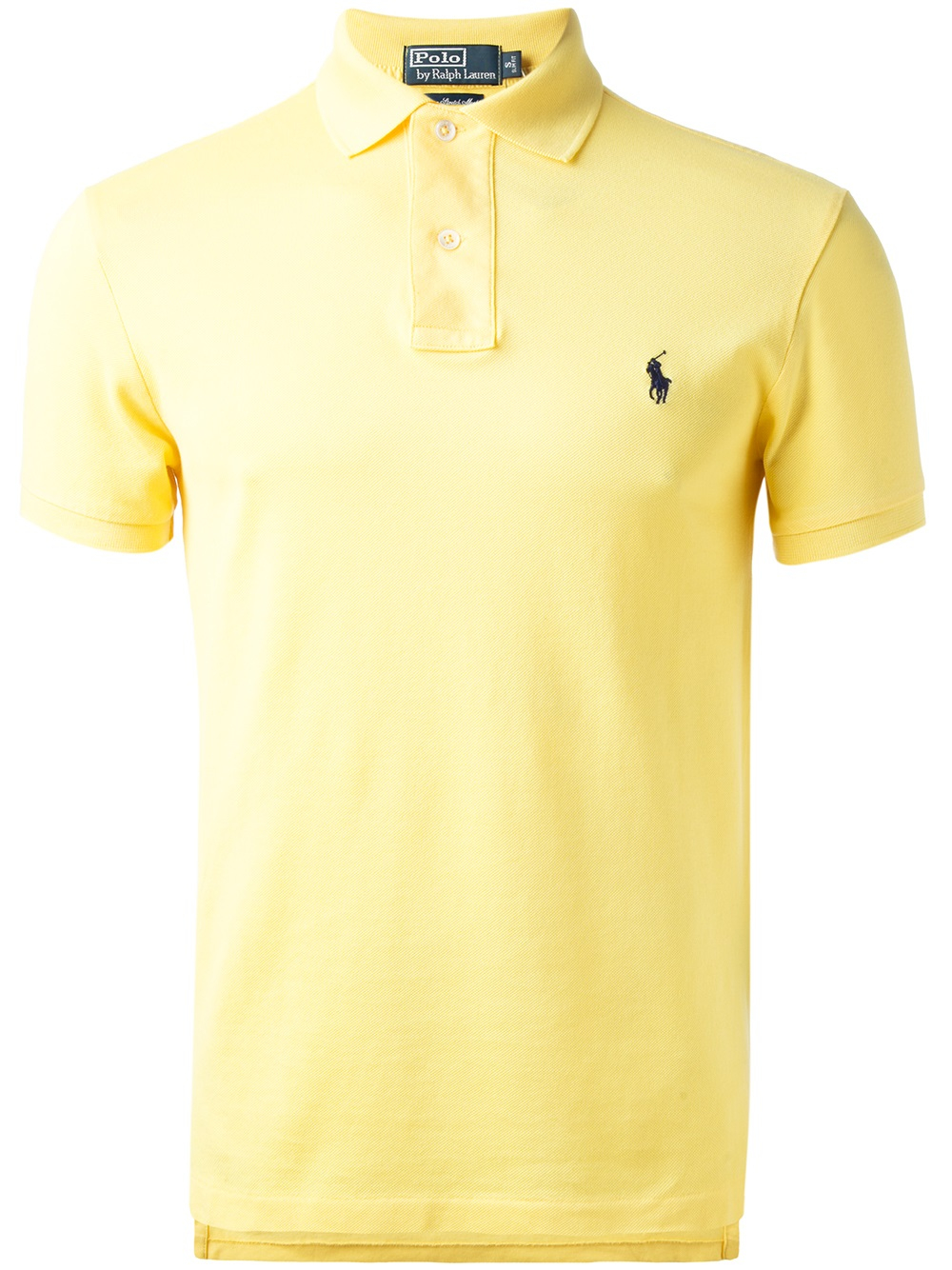 Polo Ralph Lauren men's polo shirt in slim fit cotton piqué Yellow