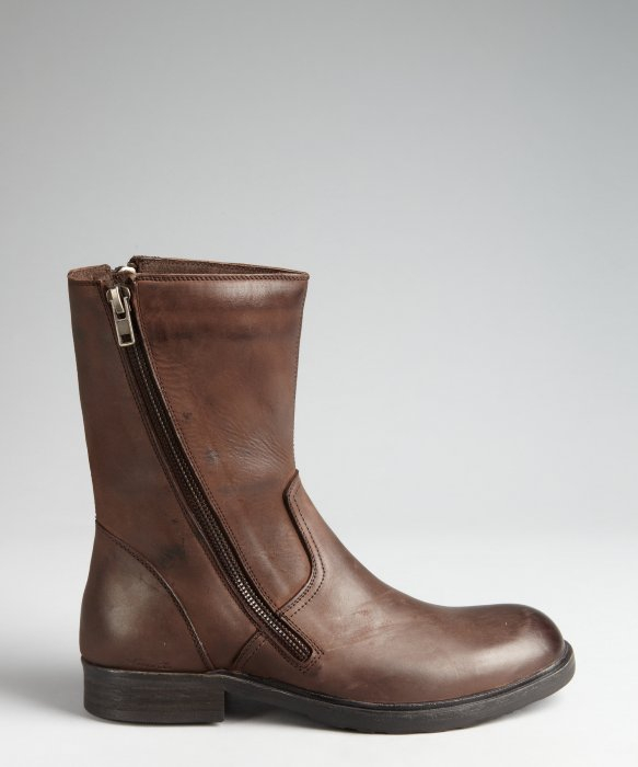 Kenneth cole Leather Mister Detail Oriented Mid Calf Boot in Brown for ...