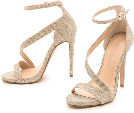 carvela gold flat sandals