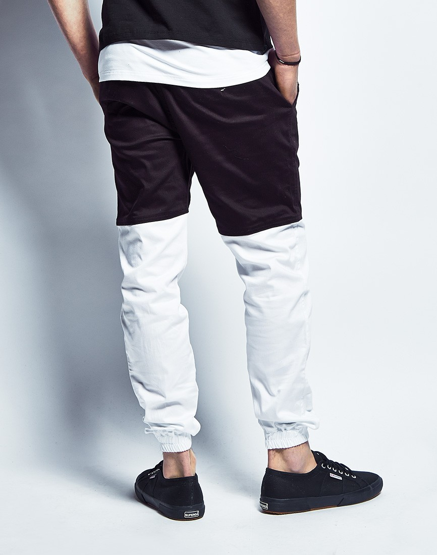 Lyst - Timberland Two Tone Joggers In Black/white in Black for Men