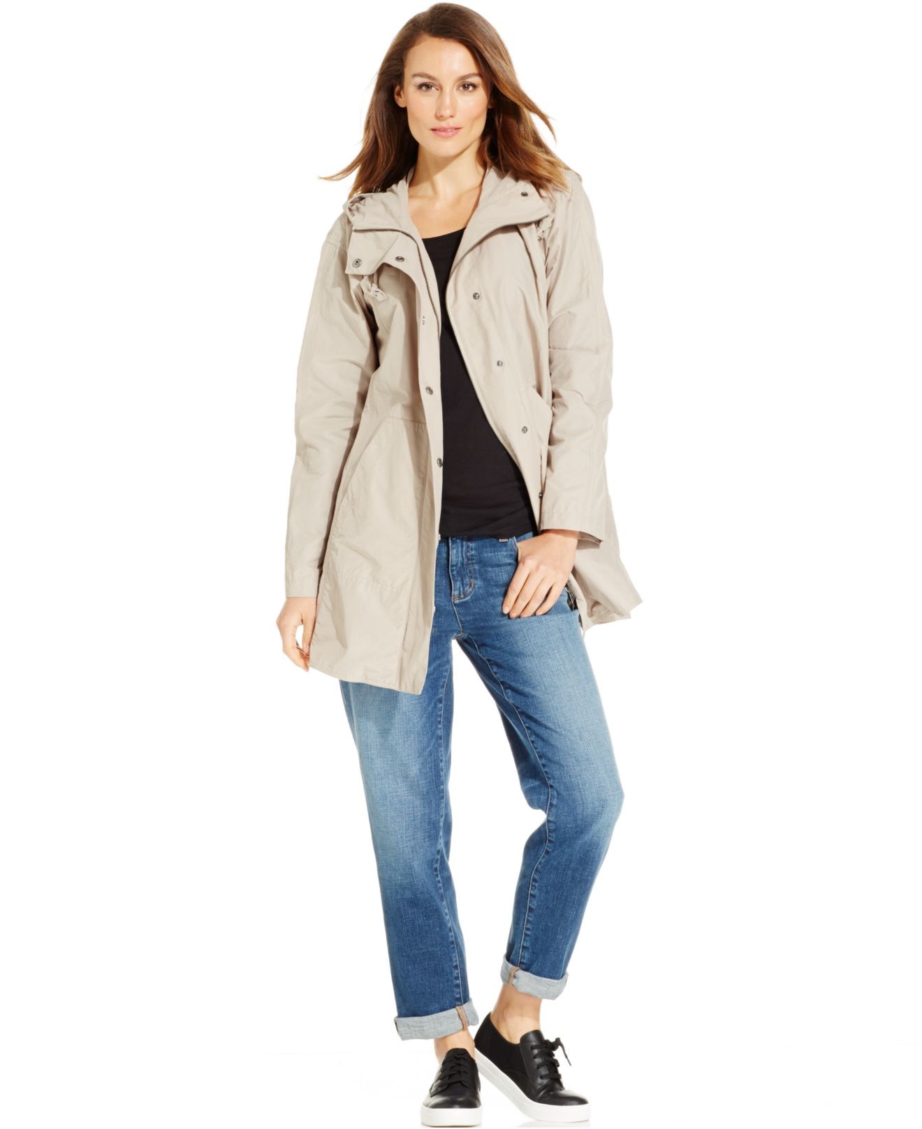 eileen fisher rain jackets