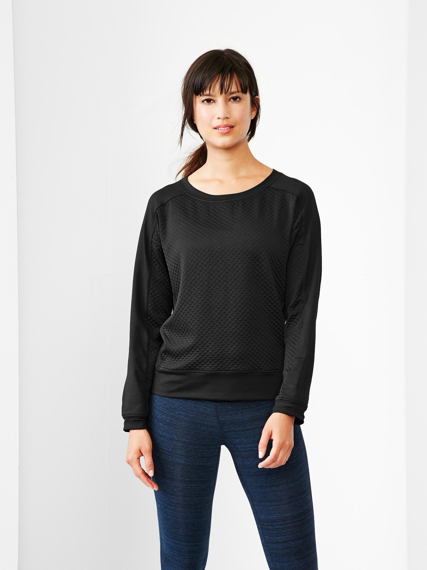 gap quilted pullover