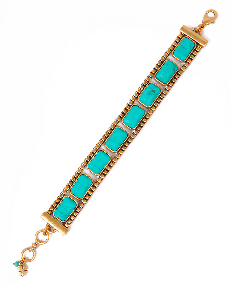 Turquoise Stone Lucky Bracelet For Men 33