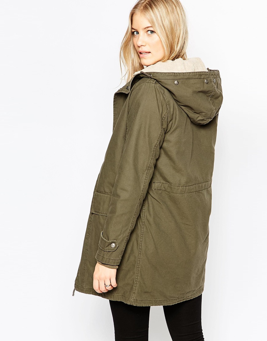 womens borg lined jacket