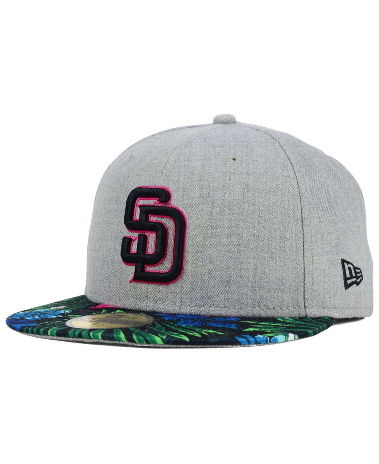 Men's San Diego Padres New Era Gray Game Bucket Hat
