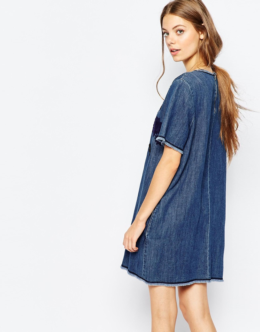 sportmax denim dress