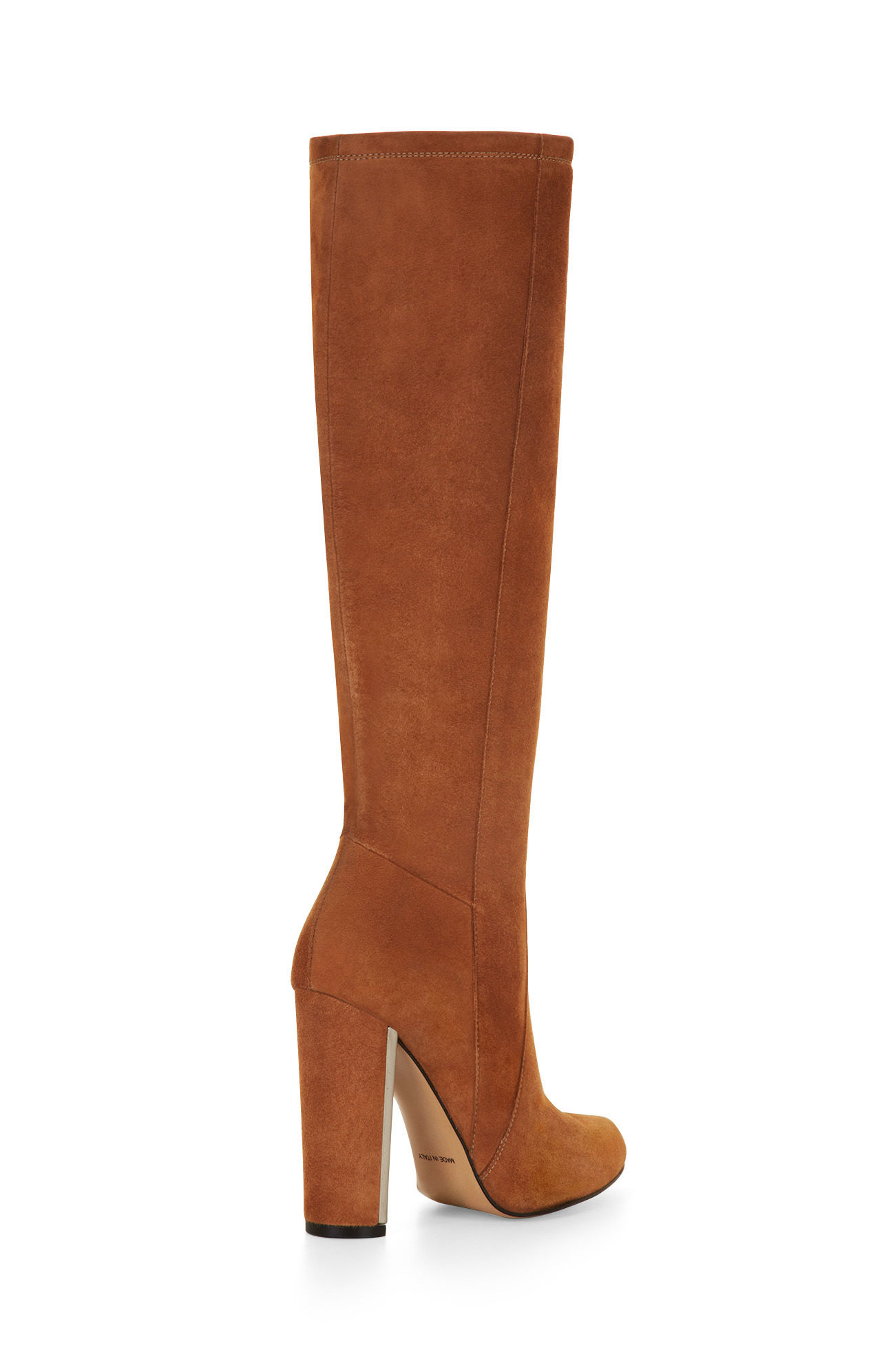 cognac boots with heel